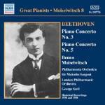 Concerti per pianoforte n.3, n.5 - CD Audio di Ludwig van Beethoven,London Philharmonic Orchestra,Philharmonia Orchestra,George Szell,Malcolm Sargent,Benno Moisejwitsch