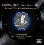 Concerto per pianoforte n.3 / Concerto per pianoforte n.5 - CD Audio di Ludwig van Beethoven,Sergei Rachmaninov,Vladimir Horowitz,Fritz Reiner,RCA Victor Symphony Orchestra