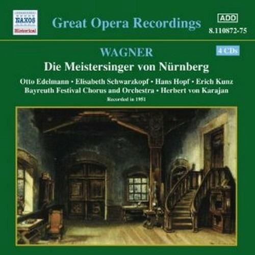 I maestri cantori di Norimberga (Die Meistersinger von Nürnberg) - CD Audio di Richard Wagner,Herbert Von Karajan,Elisabeth Schwarzkopf,Hans Hopf,Otto Edelmann,Bayreuth Festival Orchestra