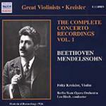 Complete Concerto Recordings vol.1 - CD Audio di Ludwig van Beethoven,Felix Mendelssohn-Bartholdy,Fritz Kreisler,Orchester der Deutschen Oper Berlino,Leo Blech