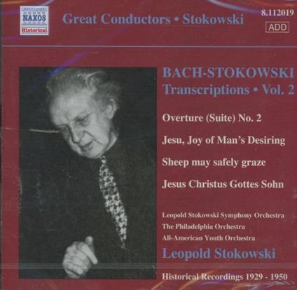 Stokowski Transcriptions vol.2 - CD Audio di Johann Sebastian Bach,Leopold Stokowski