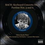 Concerto per pianoforte BWV1052 - Partite n.5, n.6 - CD Audio di Johann Sebastian Bach,Leonard Bernstein,Glenn Gould,Columbia Symphony Orchestra