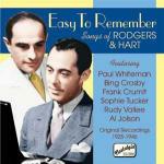 Easy to Remember. Songs Richard Rodgers & Lorenz Hart - CD Audio di Richard Rodgers,Lorenz Hart
