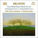 Opere per pianoforte a 4 mani vol.11 - CD Audio di Johannes Brahms