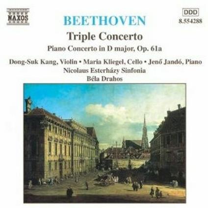 Triplo concerto - Concerto per pianoforte op.61a - CD Audio di Ludwig van Beethoven,Jeno Jandó,Maria Kliegel,Dong Suk-Kang,Bela Drahos,Nicolaus Esterhazy Sinfonia