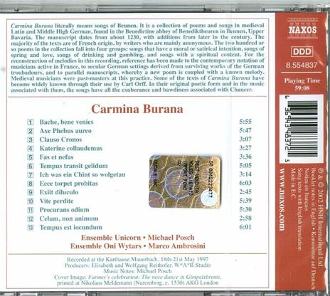 Carmina Burana - CD Audio di Carl Orff - 2