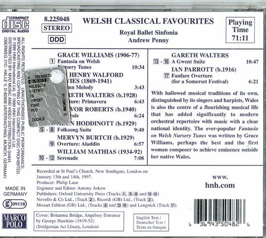 Musica Gallese per Orchestra (Digipack) - CD Audio di Andrew Penny - 2