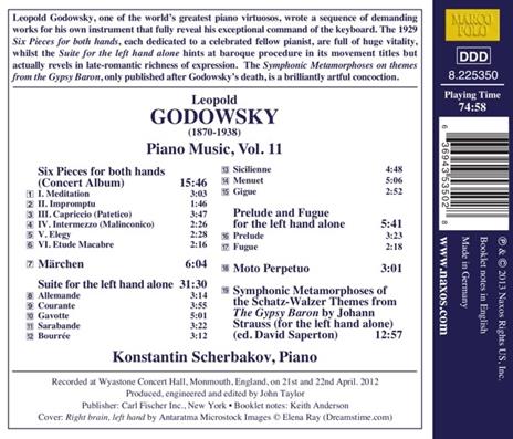 Musica per pianoforte vol.11 - CD Audio di Leopold Godowsky - 2