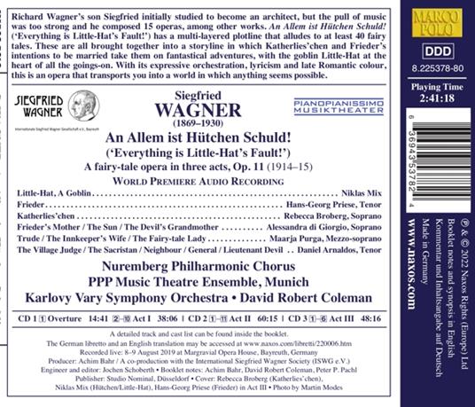 An Allem Ist Hutchen Schuld! - CD Audio di Richard Wagner - 2