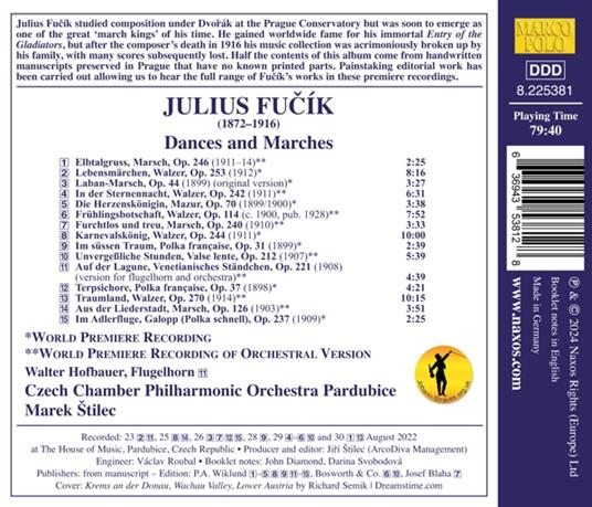 Dances And Marches - CD Audio di Julius Fucik - 2