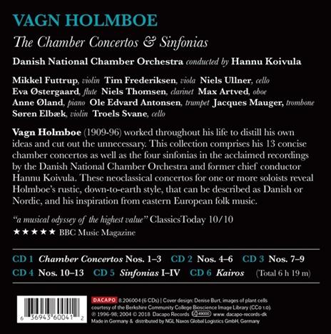 Concerti da camera e sinfonie - CD Audio di Vagn Holmboe,Hannu Koivula - 2