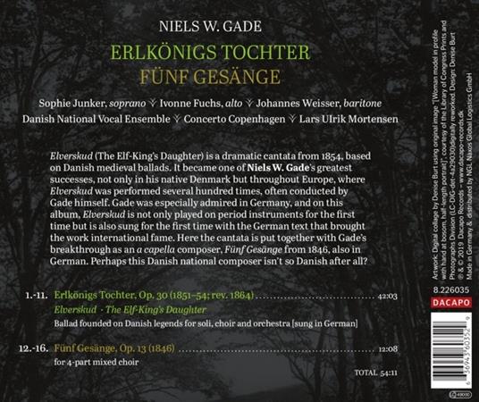 Erlkönigs Tochter (Cantata drammatica) - CD Audio di Niels Wilhelm Gade,Concerto Copenhagen - 2