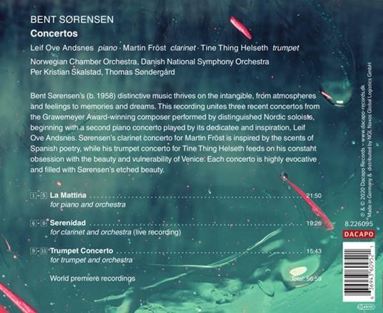Concertos - CD Audio di Bent Sorensen - 2