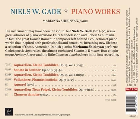 Musica per Pianoforte - CD Audio di Niels Wilhelm Gade - 2