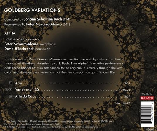 Variazioni Goldberg (Riscritte da Peter Navarro-Alonso) - CD Audio di Johann Sebastian Bach - 2