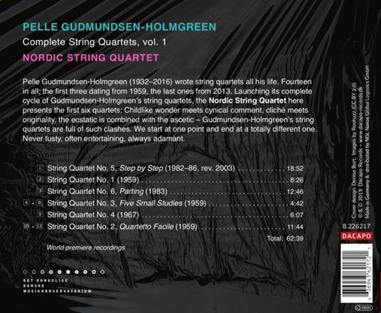 Complete String Quartets Vol.1 - CD Audio di Pelle Gudmundsen-Holmgreen - 2
