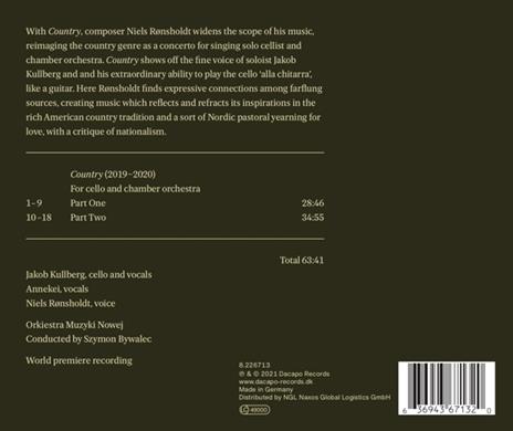 Country - CD Audio di Niels Ronsholdt - 2