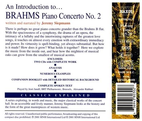 An Introduction To -Audio - CD Audio di Johannes Brahms - 2