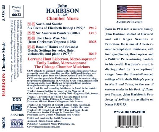 Chamber Music - CD Audio di John Harbison - 2