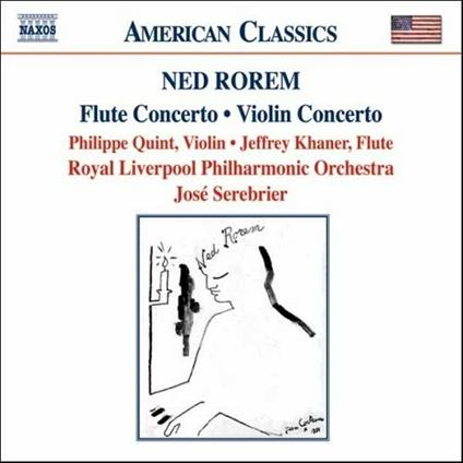 Concerto per violino - Concerto per flauto - Pilgrims - CD Audio di Ned Rorem