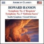 Sinfonie n.4, n.5 - CD Audio di Howard Hanson,Gerard Schwarz,Seattle Symphony Orchestra