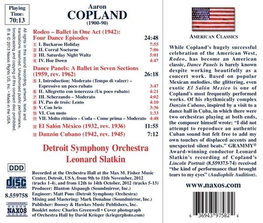 4 Danze da Rodeo - Dance Panels - El Salon Mexico - CD Audio di Aaron Copland - 2