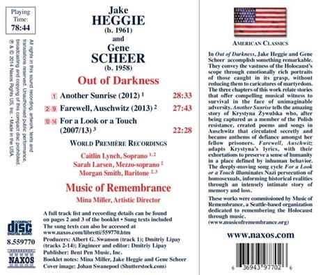 Out of Darkness - CD Audio di Jake Heggie - 2