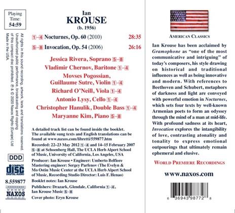 Nocturnes, Invocation - CD Audio di Ian Krouse - 2