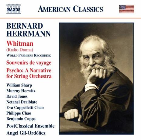 Whitman - Souvenir de voyage - A Narrative for String Orchestra - CD Audio di Bernard Hermann