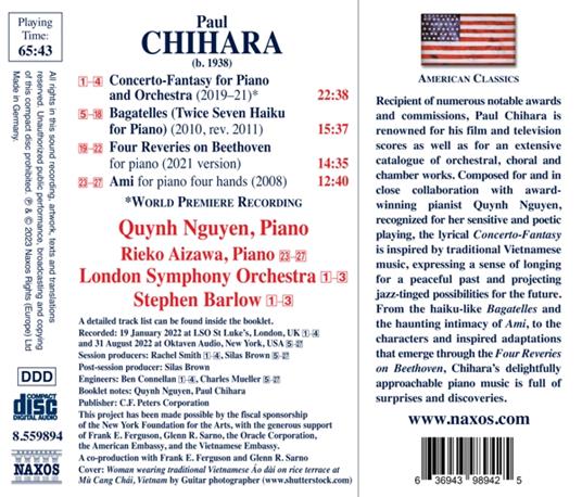 Concerto Fantasy For Piano And Orchestra - CD Audio di Paul Seiko Chihara - 2