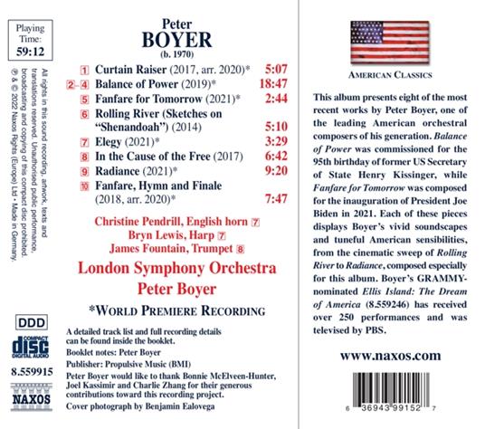 Balance Of Power - CD Audio di Peter Boyer - 2