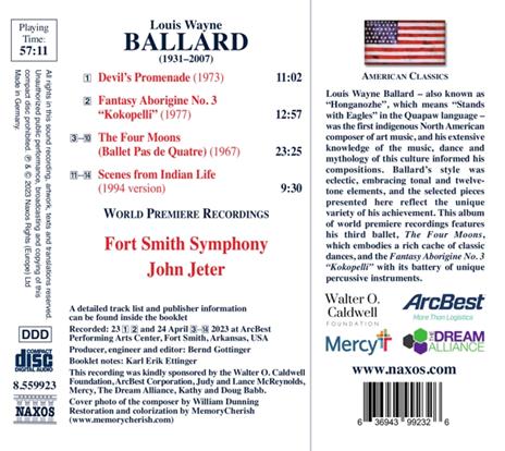 The Four Moons - CD Audio di Louis Wayne Ballard - 2