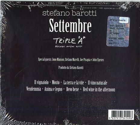 Settembre - CD Audio di Stefano Barotti - 2