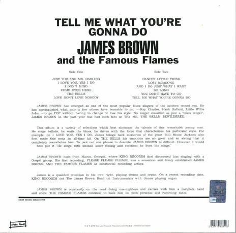 Tell Me What You Re Gonna Do - Vinile LP di James Brown - 2