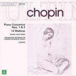 Concerti per pianoforte n.1, n.2 - Valzer - CD Audio di Frederic Chopin,Maria Joao Pires,Orchestre National de l'Opera de Monte Carlo,Armin Jordan