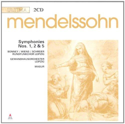 Symphonies Nos. 1, 2, 5 - CD Audio di Felix Mendelssohn-Bartholdy