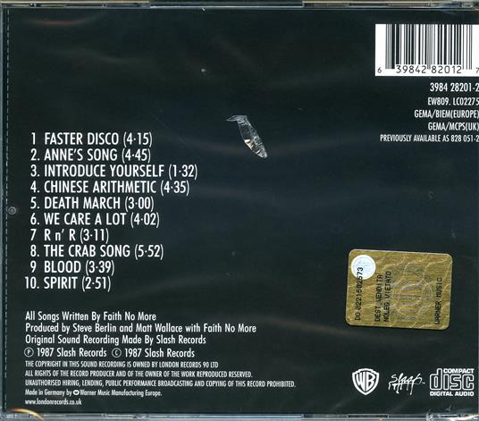 Introduce Yourself - CD Audio di Faith No More - 2