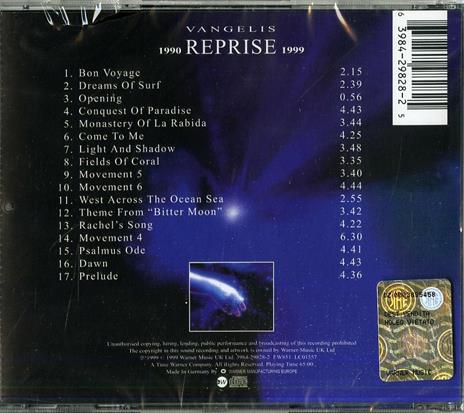 Reprise 90-99 - CD Audio di Vangelis - 2
