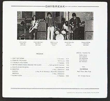 Daybreak (Reissue) - CD Audio di Daybreak