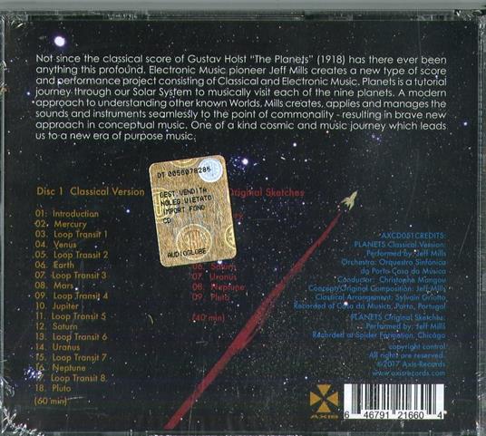 Planets - CD Audio di Gustav Holst,Jeff Mills,Orquestra Sinfonica Do Porto Casa Da Musica,Christophe Mangou - 2