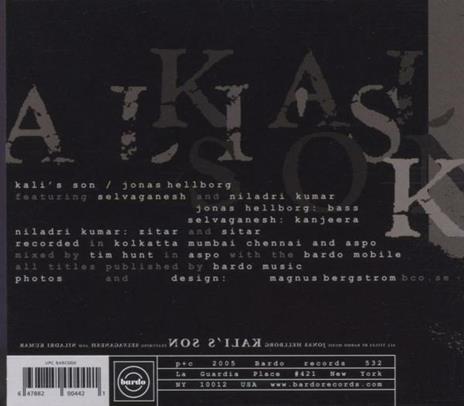 Kali's Son - CD Audio di Jonas Hellborg - 2