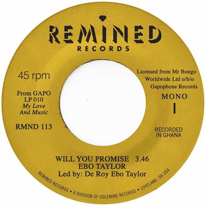 Will You Promise - Vinile LP di Ebo Taylor