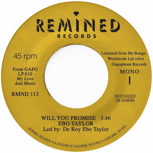 Will You Promise - Vinile LP di Ebo Taylor