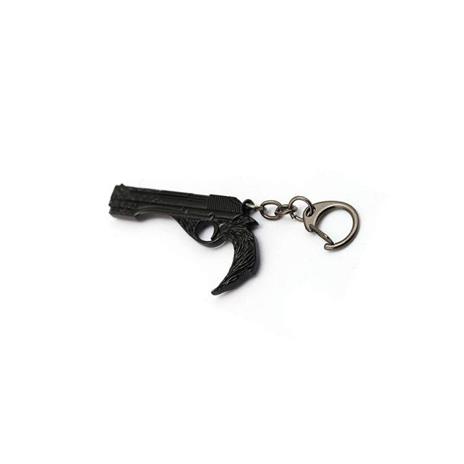 Portachiavi con pistola nera dal potere demoniaco 7,5 cm Pidak Shop