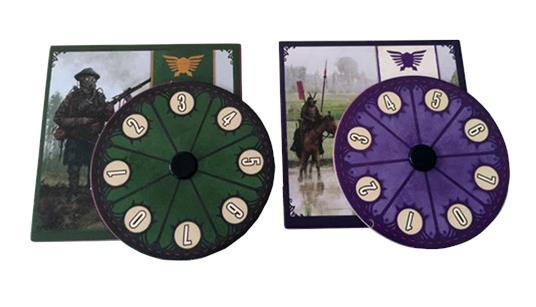 Scythe Combat Dials 4 (Albione E Togawa). Gioco da tavolo