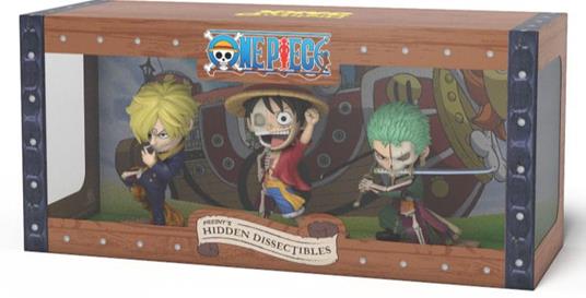 Mighty Jaxx - One Piece Freeny''s Hidden Dissectables Vinyl Figure Luffy, Zoro and Sanji 10 cm