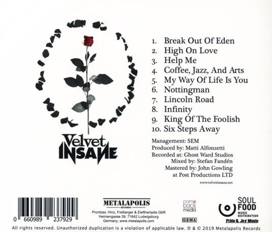 Velvet Insane - CD Audio di Velvet Insane - 2