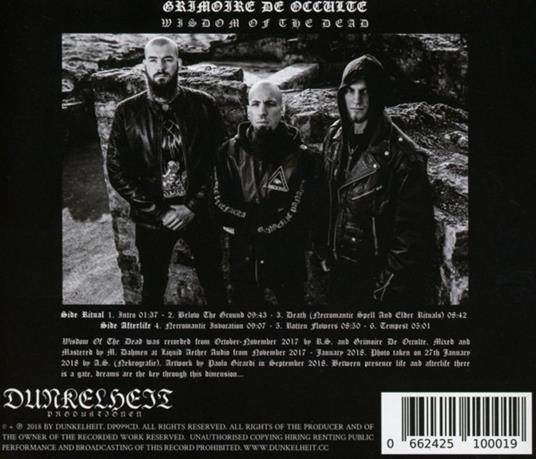 Wisdom of the Dead - CD Audio di Grimoire de Occulte - 2