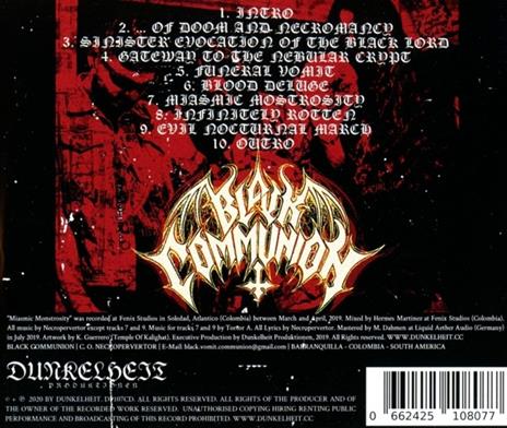 Miasmic Monstrosity - CD Audio di Black Communion - 2