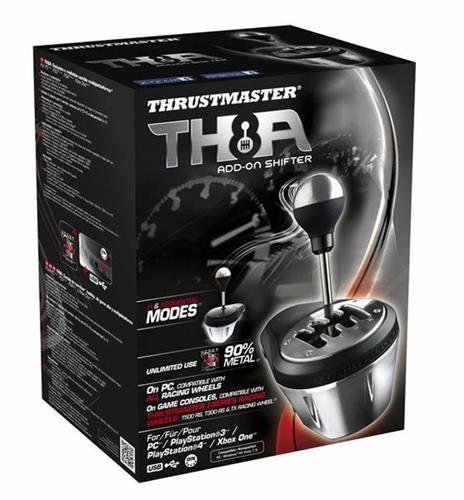 Thrustmaster TH8A Speciale PC,Playstation 3,PlayStation 4,Xbox One Analogico USB 2.0 Nero, Metallico - 3